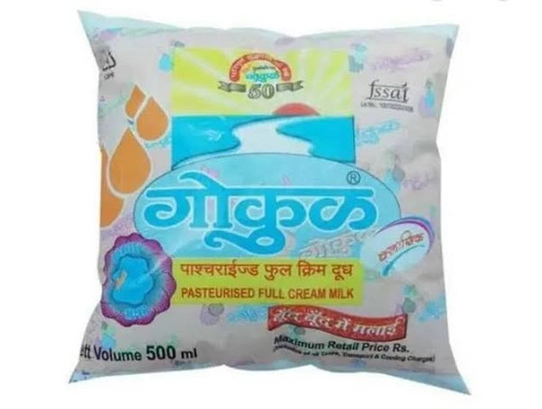 Gokul Full Cream Milk - 500ml