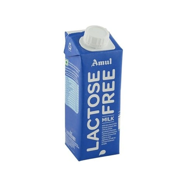 Amul Lactose Free Milk Tetra Pack  - 250ml
