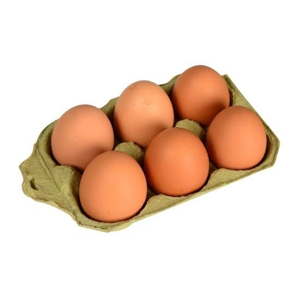 Brown Eggs - 6 Pcs