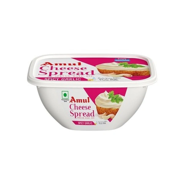 Amul Spicy Garlic Cheese Spread - 200g