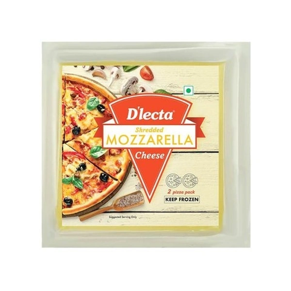 D'lecta Shredded Mozzarella Cheese - 140g
