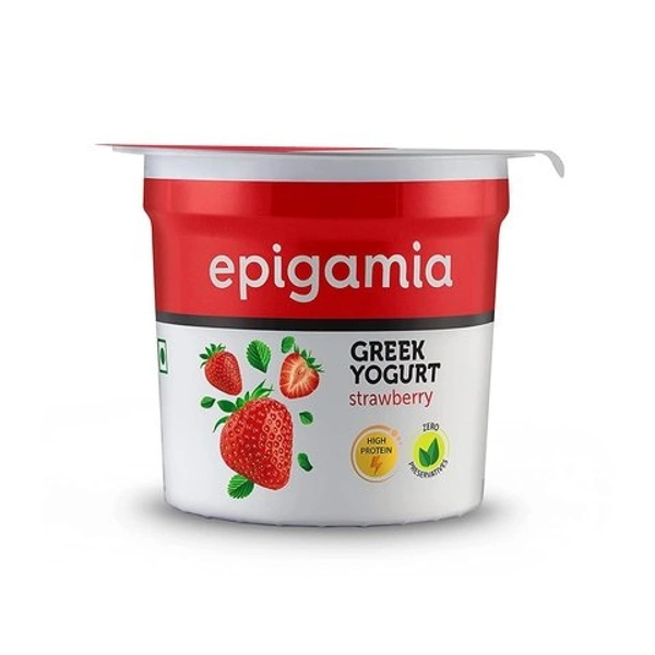 Epigamia Strawberry Greek Yogurt - 90g