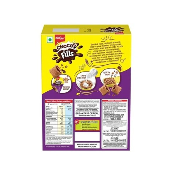 Kellogg's Chocos Fills Double Chocolaty Snack Cereal - 250g