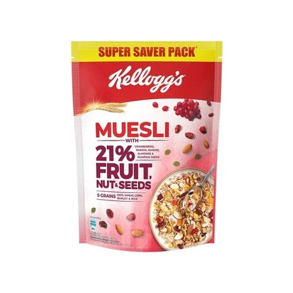 Kellogg's Muesli with 21% Fruit, Nut & Seeds - 750g