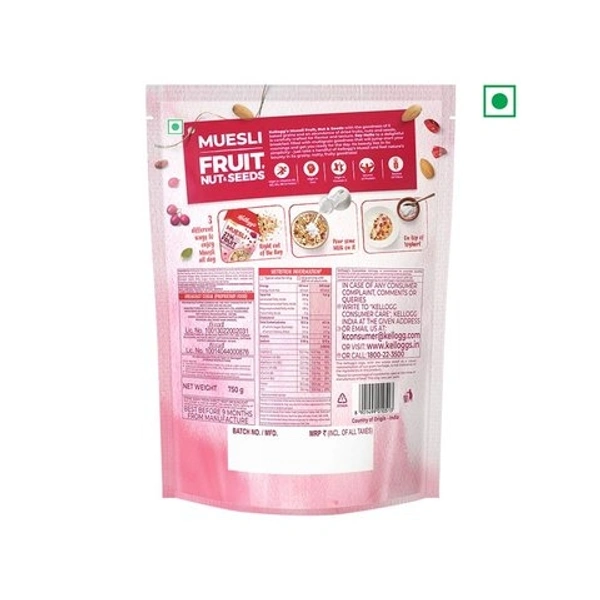 Kellogg's Muesli with 21% Fruit, Nut & Seeds - 750g