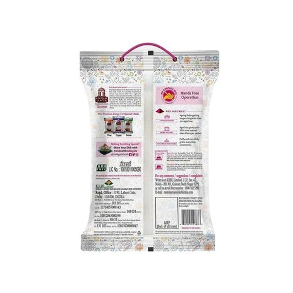 India Gate Feast Rozzana Basmati Rice - 5 Kg