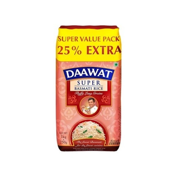 Daawat Super Basmati Rice - 1 Kg