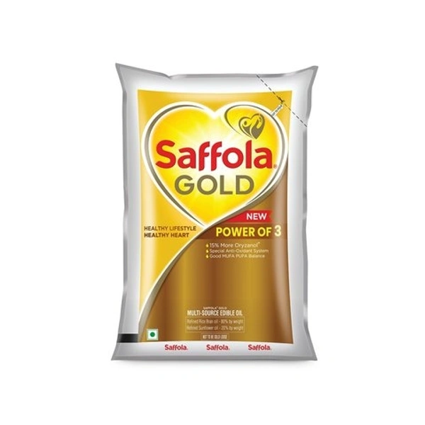 Saffola Gold Healthy Lifestyle & Heart Edible Oil - 1 Ltr