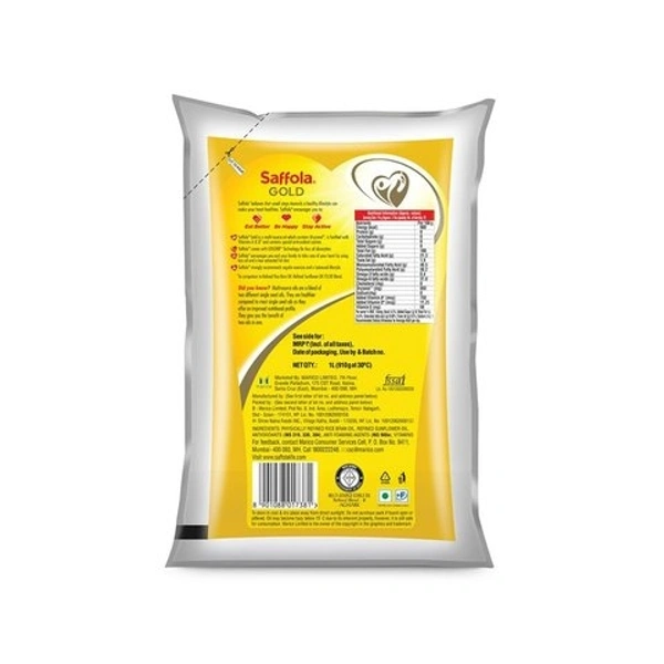 Saffola Gold Healthy Lifestyle & Heart Edible Oil - 1 Ltr