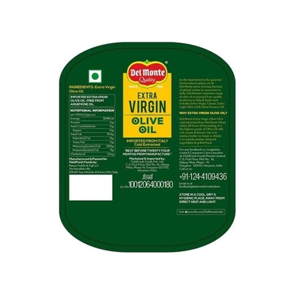 Del Monte Extra Virgin Olive Oil - 250ml