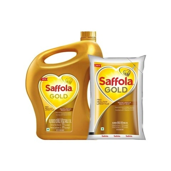 Saffola Gold Pro Healthy Lifestyle Edible Oil - 5 Ltr