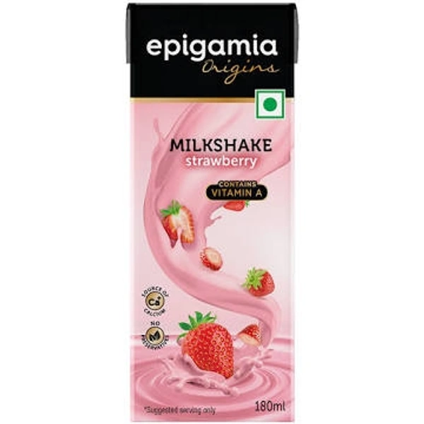 Epigamia Strawberry Milk Shake  - 180 ml