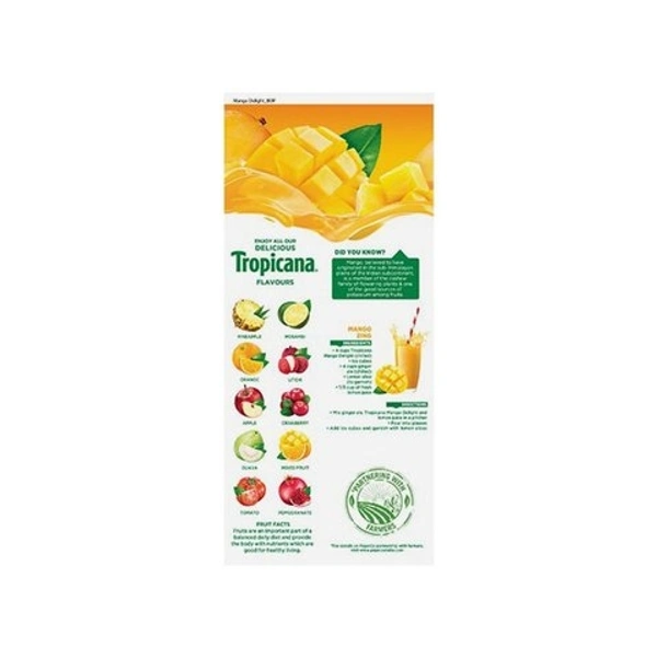 Tropicana Delight Mango Juice  - 1 Ltr