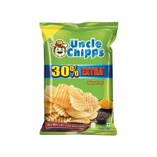 Uncle Chipps Spicy Treat Potato Chips  - 50g