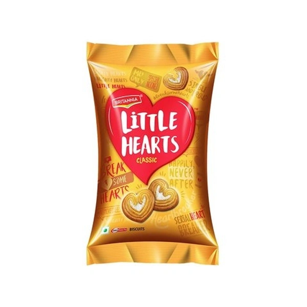 Britannia Classic Little Hearts Biscuits - 75g