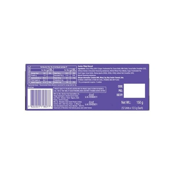 Cadbury Chocobakes Choc Filled Cookies  - 150g