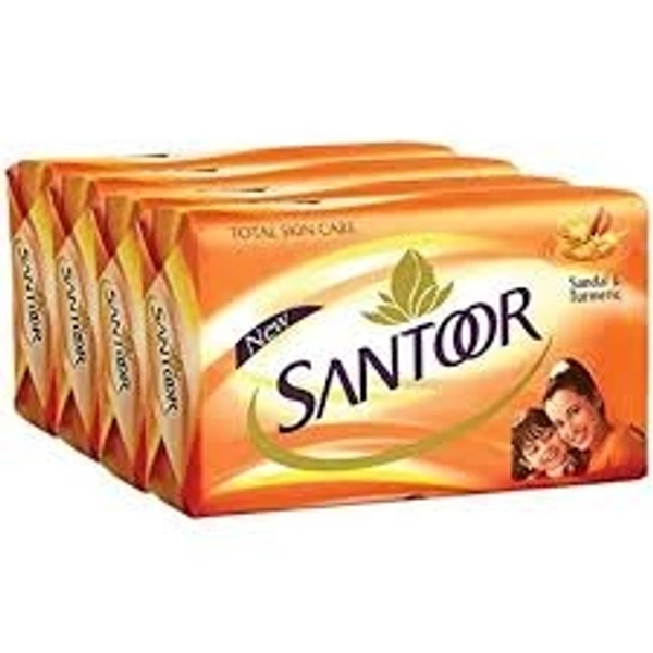 Santoor Sandal & Trumeric Soap  - Pack Of 4*75g