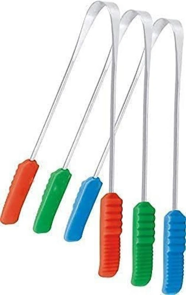 Plastic Tongue Cleaner With Handle  - 1 Pcs