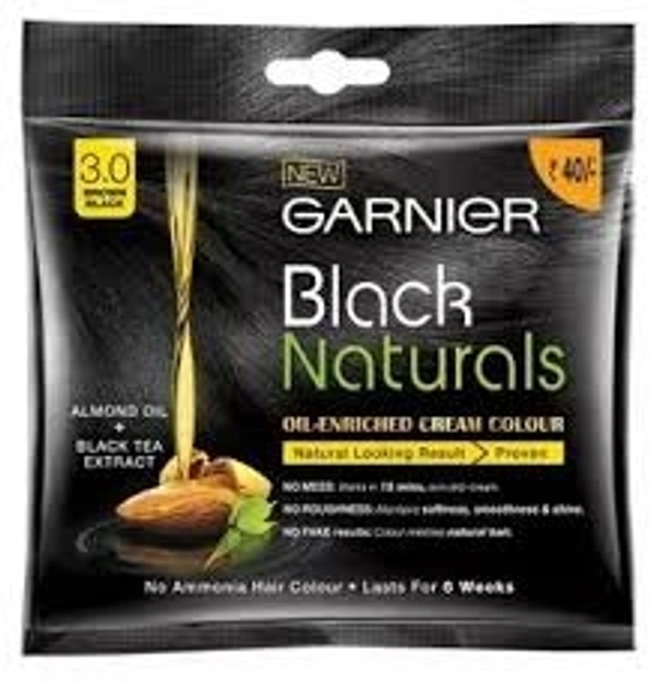 Garnier Black Naturals Brown Black 3.0 Colour  - 20 ml +20g