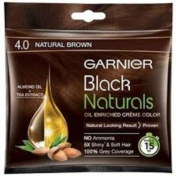 Garnier Black Natural Brown Colour 4.0 - 20 ml +20g