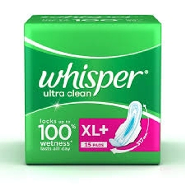 Whisper Ultra Soft XL + Sanitary Pads  - 15 Pcs