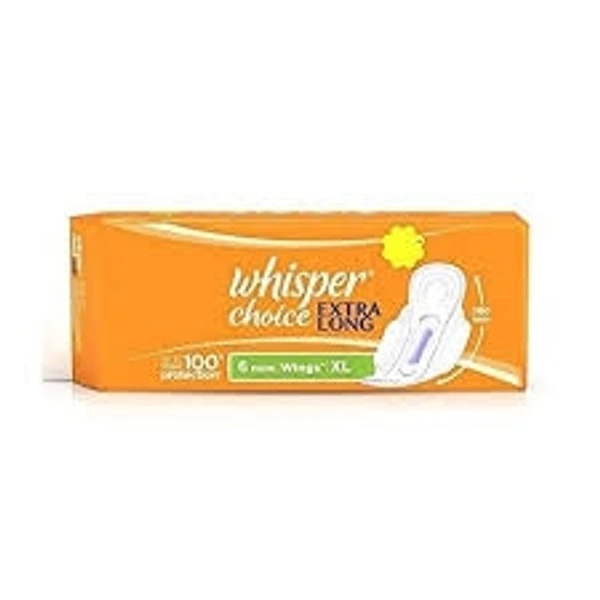 Whisper Choice Extra Long Wings Pad  - 6 Pads