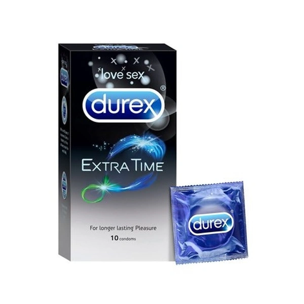 Durex Love Sex Extra Time Condom  - 10 Pcs