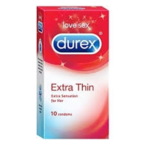 Durex Extra Thin Condom  - 10 Pcs