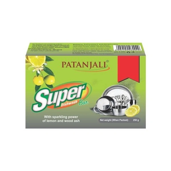 Patanjali Super Dishwash Bar  - 175g