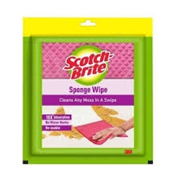 Scotch Brite Large Sponge Wipes  - 3 Pcs