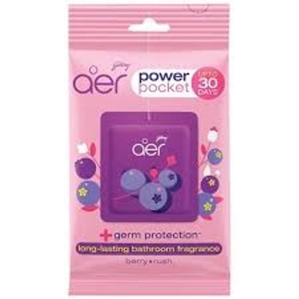 Godrej Aer Pocket Berry Rush Bathroom Air Fragrance  - 10g