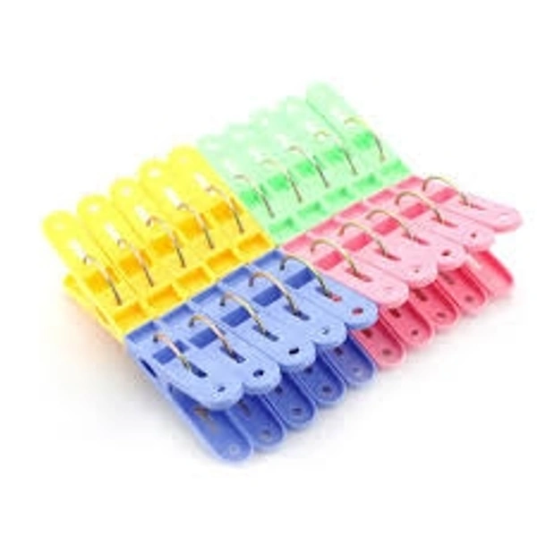 Cloth Plastic Clip  - 6 Pcs