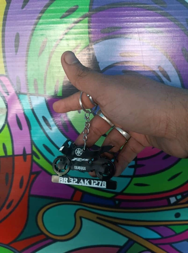 Customised Bike Shape Keychain
