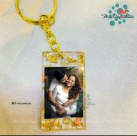 Resin Initial Keychain