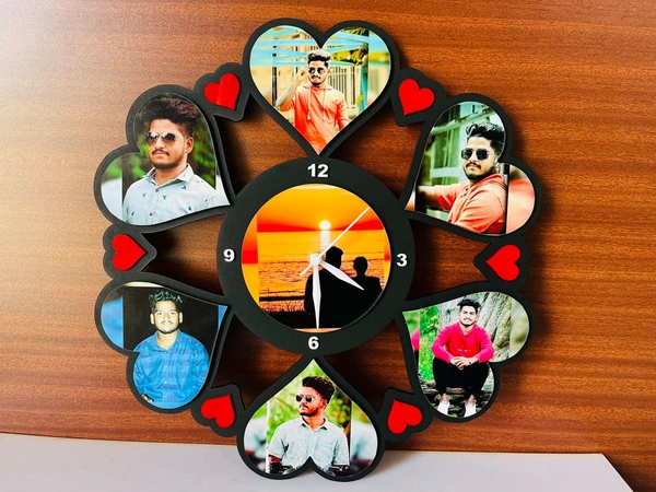 Customised Wall Clock  - ❤️Product Name:- wall clock🧡12*12 inches