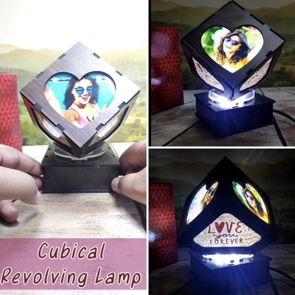 Cubical Revolving Lamp