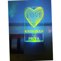 Couple Acrylic LED Light