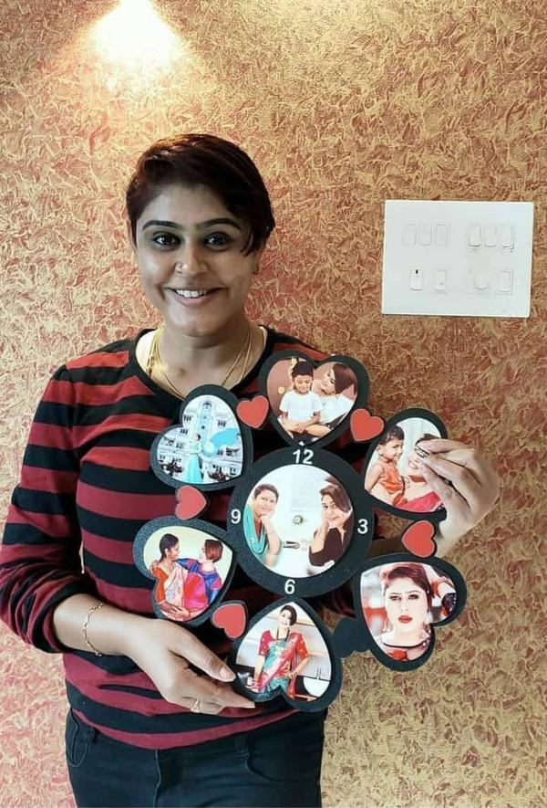 Customised Wall Clock  - ❤️Product Name:- wall clock🧡12*12 inches
