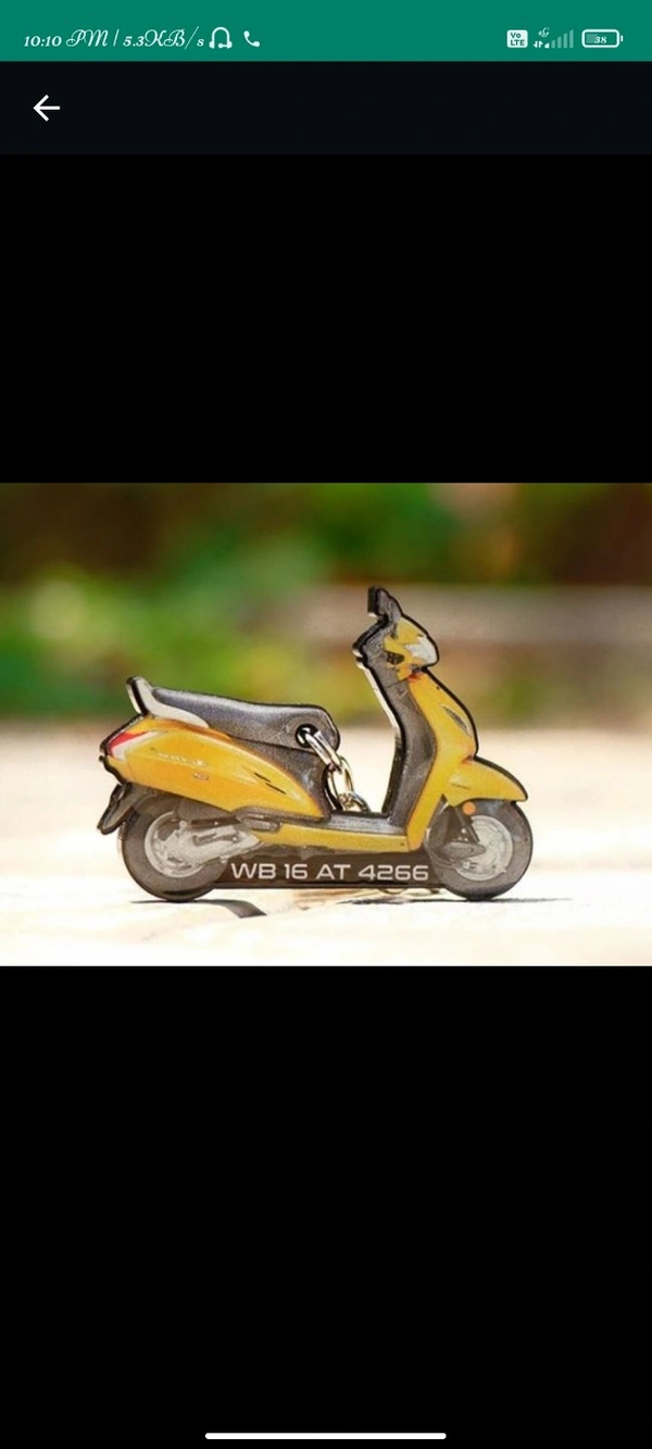 Bike Shape Keychain 
