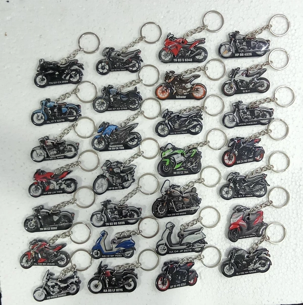 Bike Shape Keychain 