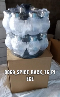0069 Multipurpose Revolving Plastic Spice Rack Set (16pcs)