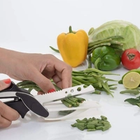 0073 Stainless Steel 4 in 1 Clever Cutter, Black