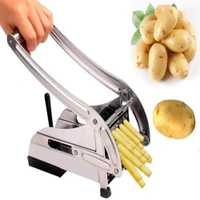 0083 Stainless Steel French Fries Potato Chips Strip Cutter Machine