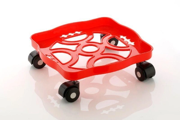 0099 Square Plastic Gas Cylinder Trolley