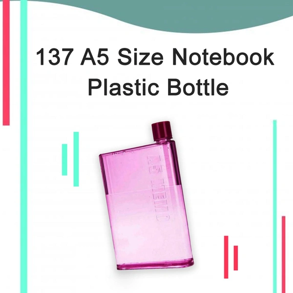 0137 A5 Size Notebook Plastic Bottle (Any color)