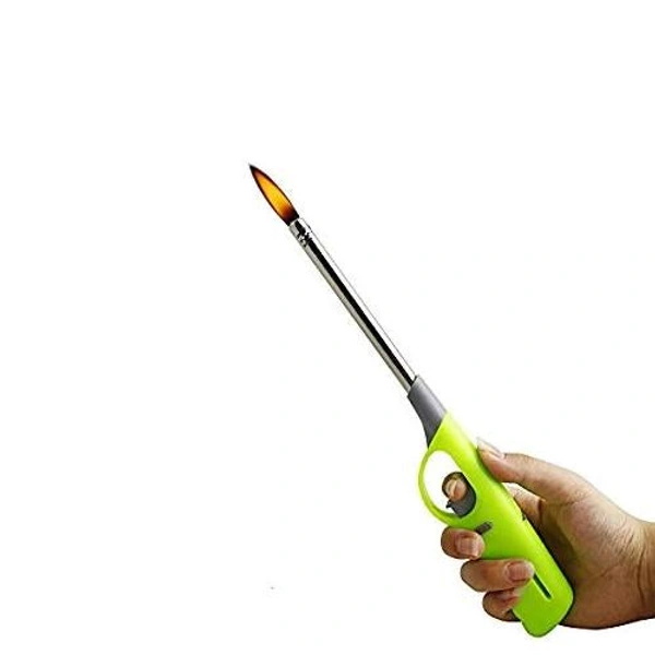 0154 Plastic Flame & Gas refillable Lighter (Multicolour)