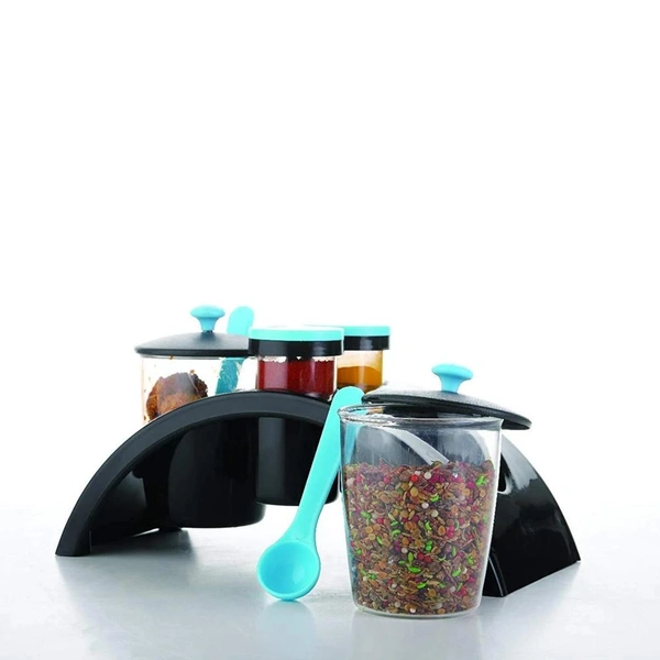 0163 Multipurpose Pickle Jar Set (Multicolour, 4 pcs)