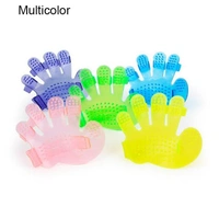 0172 Rubber Pet Cleaning Massaging Grooming Glove Brush