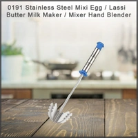 0191 Stainless Steel Mixi Egg / Lassi / Butter Milk Maker / Mixer Hand Blender