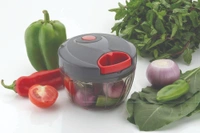 0197 Manual 2 in 1 Compact & Powerful Hand Held Vegetable Chopper/Blender